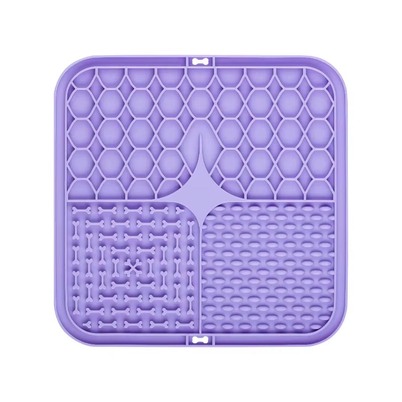 Pet Lick Silicone Mat Dogs Pet Slow Food Plate for Dog Bathing Distraction Silicone Dog Sucker Food Training Dog Feeder Supplies
