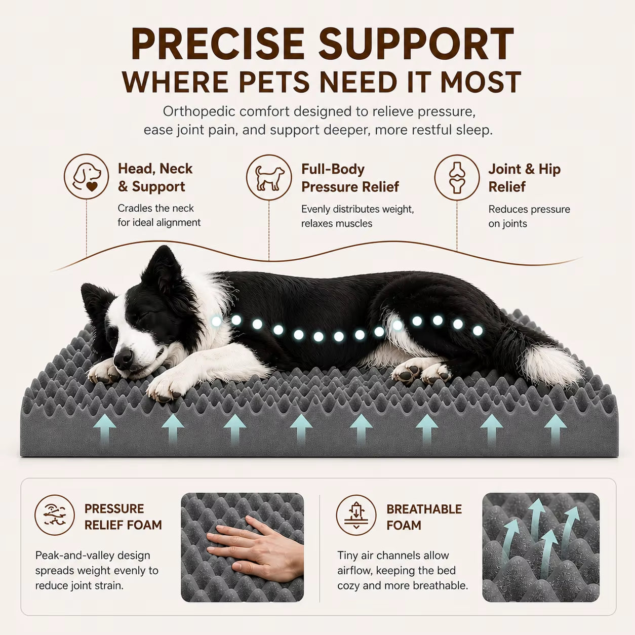 Modern Luxury Orthopedic Dog Sofa Bed Plush Memory Foam with Removable Washable Cover for Small Dogs Cats