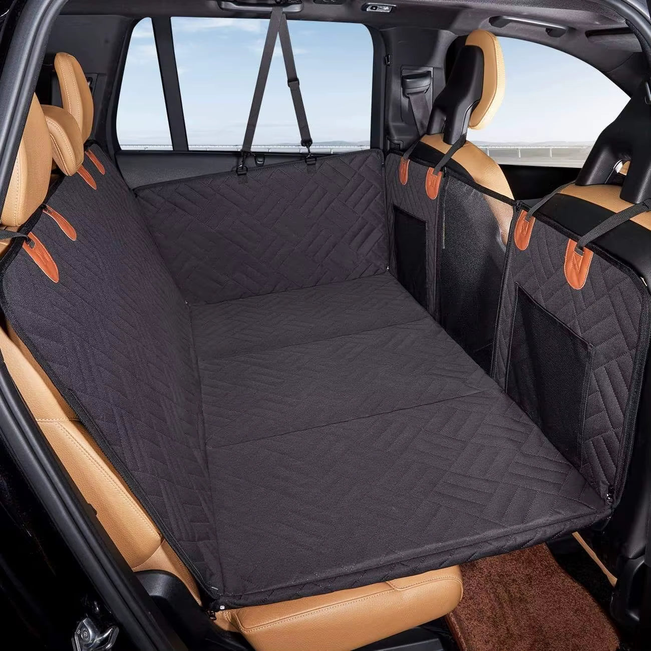 Waterproof Scratch-Proof Nonslip Cotton Pet Dog Cat Car Seat Cover Mat Hammock 600D Oxford Heavy-Duty Eco-Friendly Plaid All