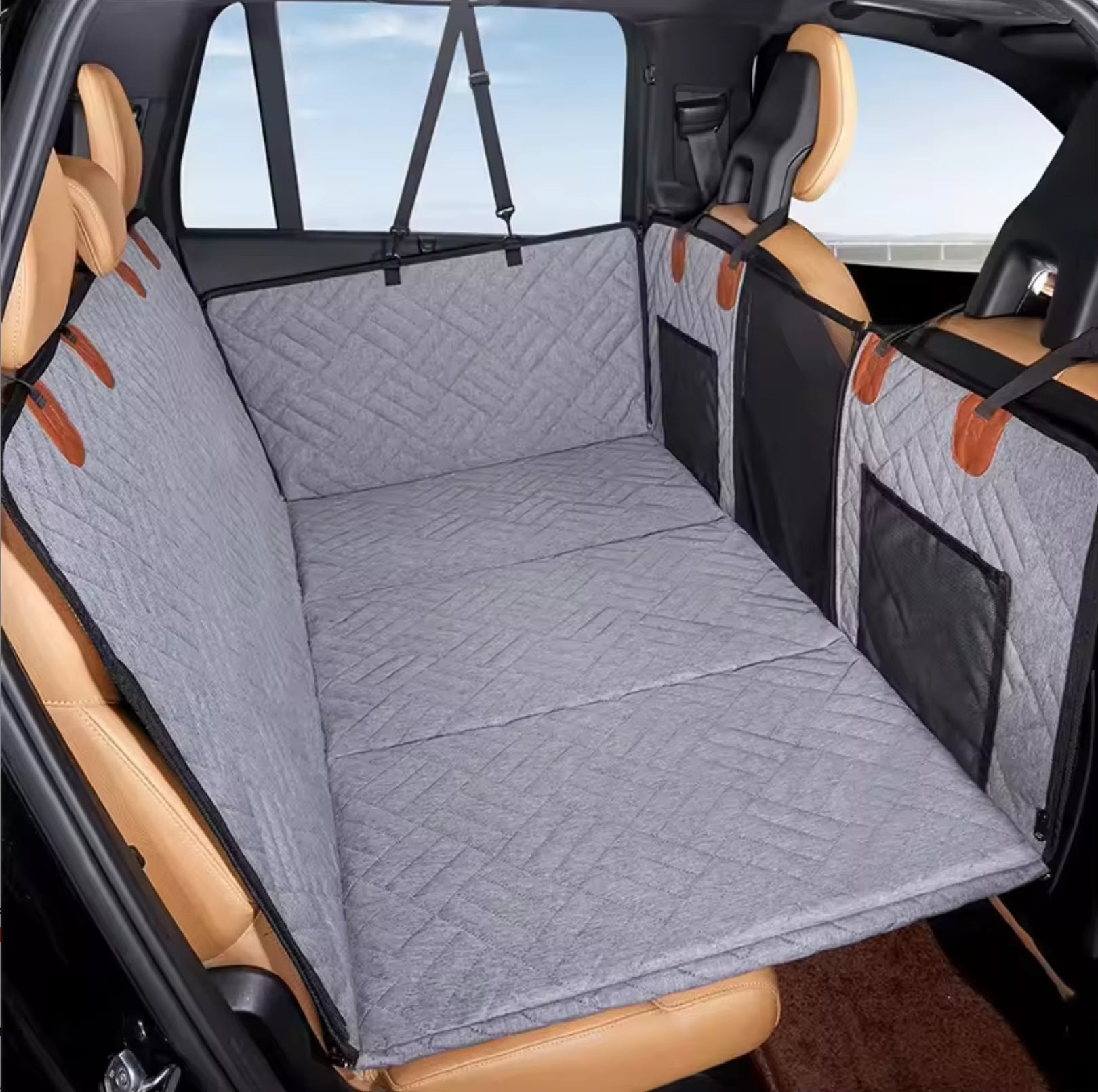 Waterproof Scratch-Proof Nonslip Cotton Pet Dog Cat Car Seat Cover Mat Hammock 600D Oxford Heavy-Duty Eco-Friendly Plaid All