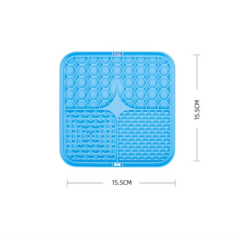 Pet Lick Silicone Mat Dogs Pet Slow Food Plate for Dog Bathing Distraction Silicone Dog Sucker Food Training Dog Feeder Supplies